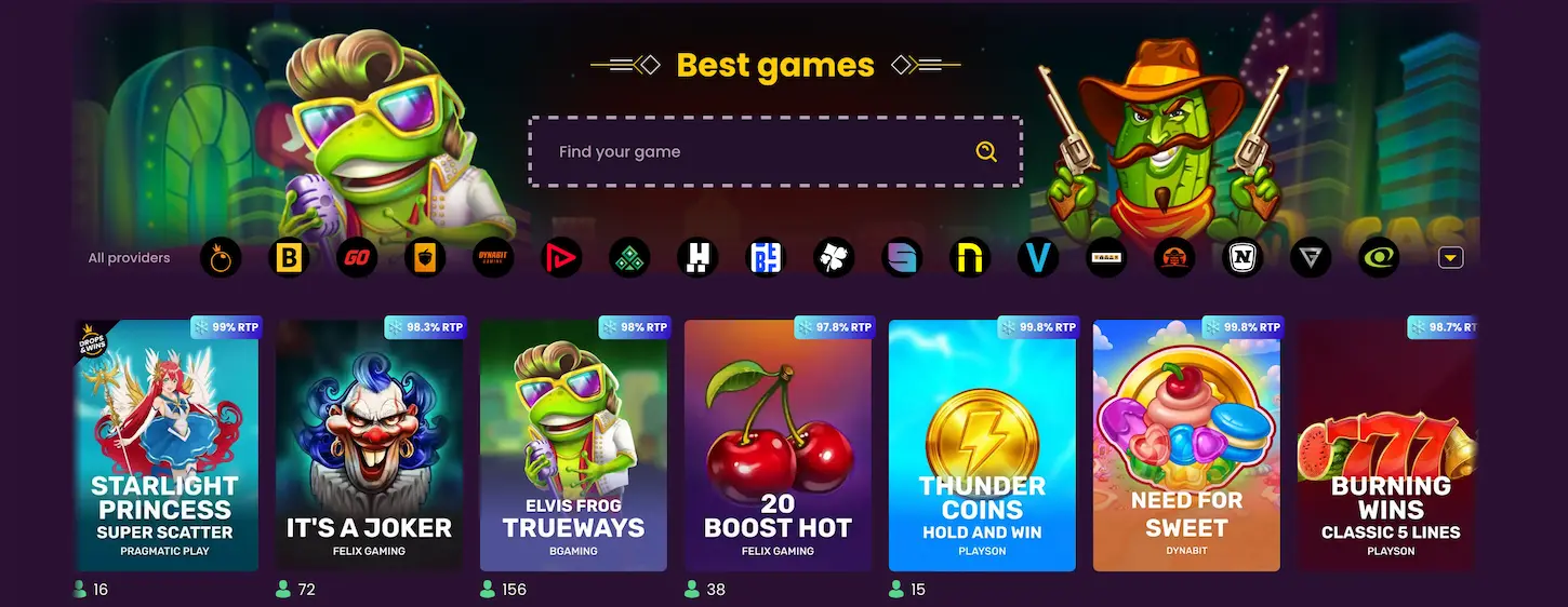 Bizzo Casino - najboljše igre