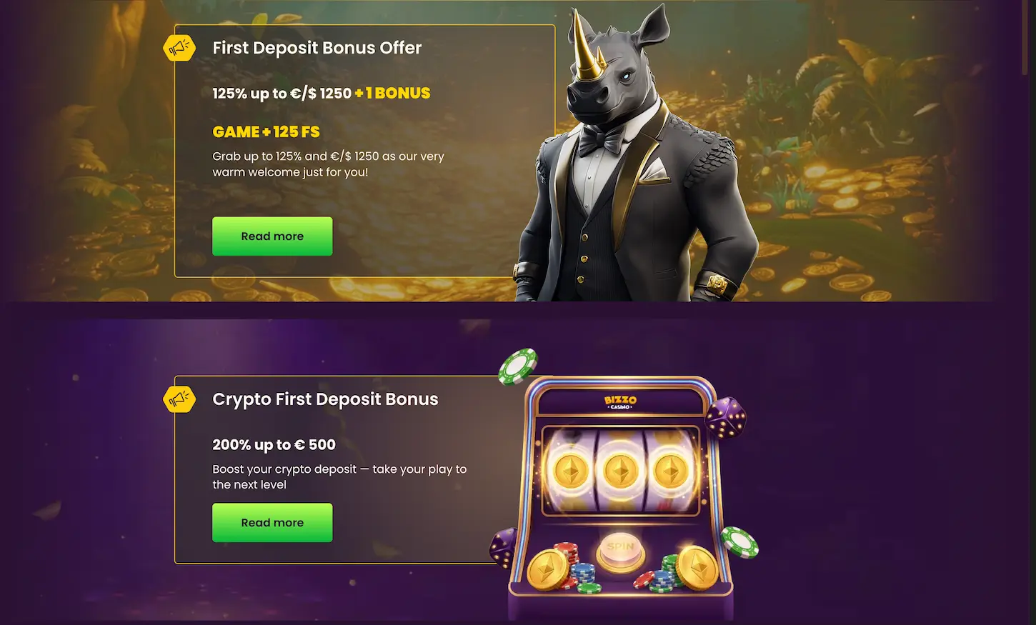 Bizzo Casino - pogoji bonusa in wagering zahteve
