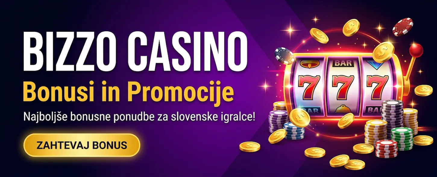 Bizzo Casino bonusi in promocije za slovenske igralce – ekskluzivne bonus ponudbe in akcije.