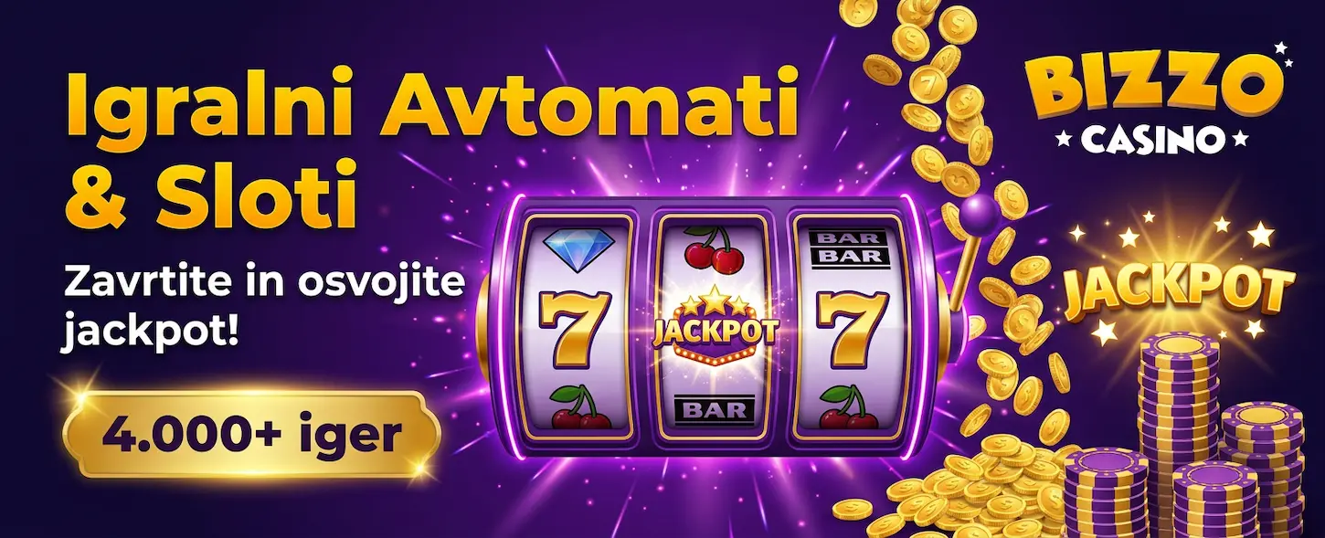 Bizzo Casino igralni avtomati – zavrtite slote in osvajajte jackpote na uradni spletni strani kazina.