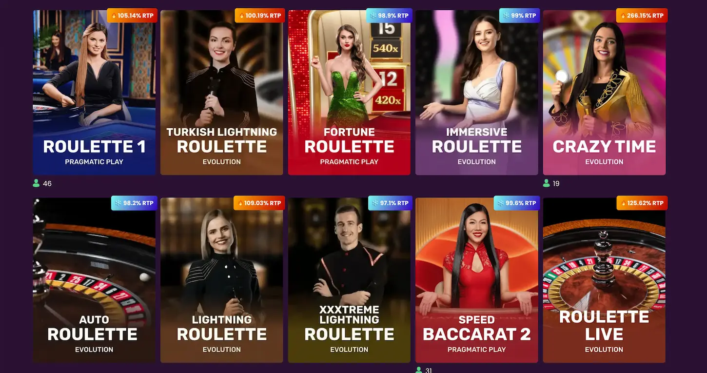 Bizzo Casino - igralnica v živo z resničnimi dealerji