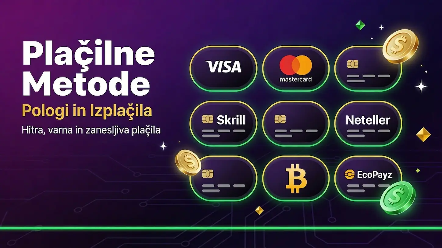 Bizzo Casino plačilne metode – pregled možnosti pologov in izplačil za slovenian igralce.